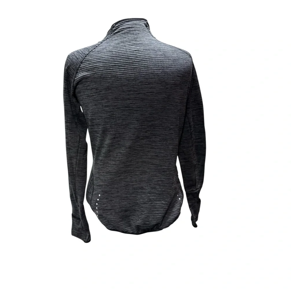 Nike Dri-FIT Element Half Zip Running Top Gray Space Dye Waffle Knit WomenM‎ #61